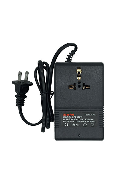 Choice7 محول جهد كهربائي بقدرة 300 واط، من 110 فولت إلى 220 فولت، من 220 فولت...