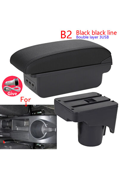 Choice1 B2 Black line 3USB For Volkswagen Golf 6 Armrest Box For VW Golf 6 Go...