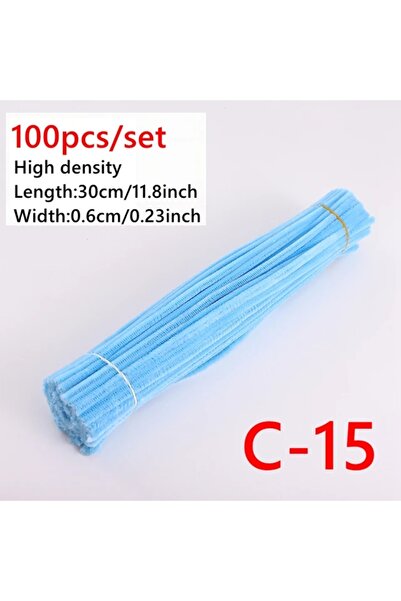 Choice26 C-015 100pcs Colorful Chenille Stems Pipe Cleaners Kids Educational ...