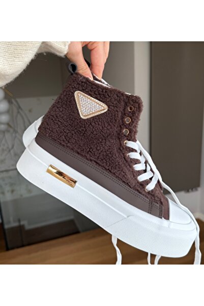 BENOTTİ Sneakerși pentru femei Pakkle maro, mărime: 36