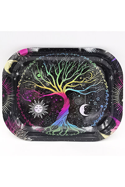 Choice9 صينية لف السجائر المعدنية مقاس 7 × 5.5 بوصة، مصنوعة من الصفيح، مناسبة...