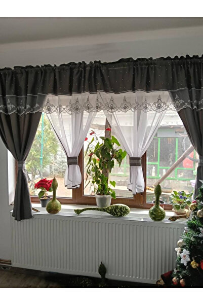 OEM Unique set of curtains + decorative drapes for living room bedroom, WIDTH...