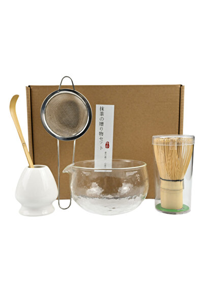 Choice4 طقم أبيض مكون من قطعة واحدة أو 5 قطع، يتضمن وعاء ماتشا على الطريقة ال...