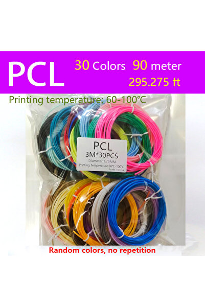 choice2 خيوط أقلام الطباعة ثلاثية الأبعاد PCL-90M، 50/90/150 متر، خط قوس قزح،...