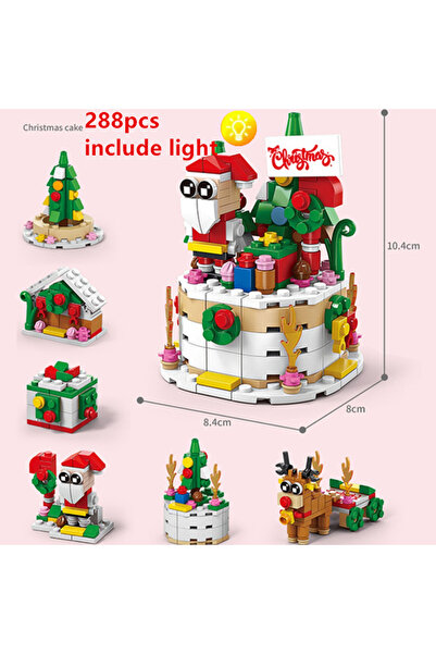 Choice10 no Box 288pcs DIY Lights Mirror Face Box Christmas Elk Deer Santa Cl...