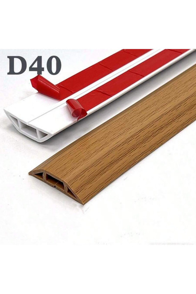 Choice1 yellow oak 1PC 1m/39.37inch Pvc Floor Wire Cover Self-adhesive Power ...