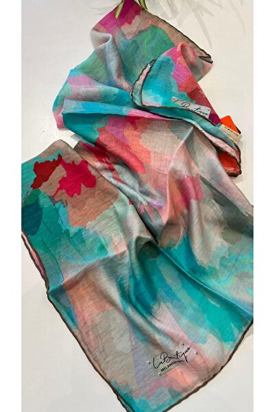 La Boutique Eşarp Bamboo Silk Cotton Summer Fall Cool Scarf