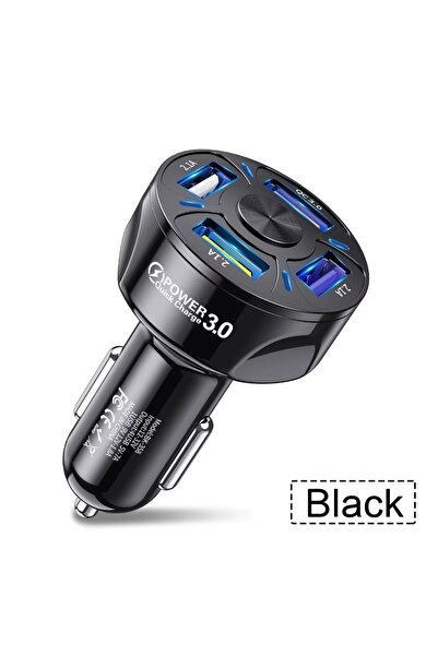 Choice6 شاحن سيارة أسود عالي الجودة، مقاس B، ثنائي المنافذ USB، 3.1 أمبير، مز...