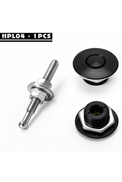 Choice6 short black LZONE - 1.25" Universal JDM Style Push Button Billet Hood...