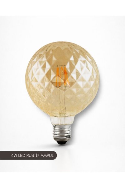 ACK AB58-00420 4W Rustik LED Ampul 2200K E27 G125