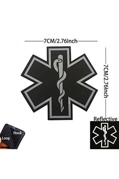 Choice23 10-Snake Black Emergency Rescue Life Star,Medical Cross,Medic,MED Fi...