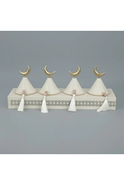 Generic Luxury Ramadan Tray with Base - Crescent Design