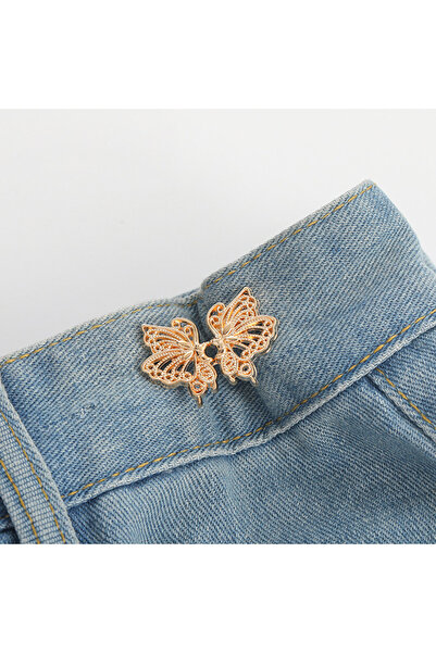 Choice8 Golden butterfly Adjustable Metal Waist Tightener Clips for Women - N...