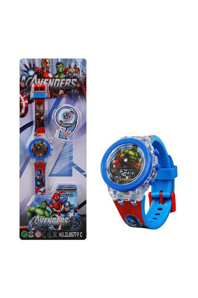 choice2 ساعة أطفال FGFCZ-BOX فلاش متوهجة بتصميم سبايدرمان، ساعة إلكترونية رقم...