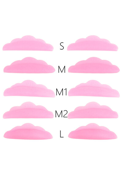 Choice4 Dark Pink 5 Pairs Eyelash Lifting Kit Silicone Lashes Perm Pad Eyelas...