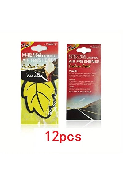 Choice22 12 قطعة صفراء، 3-60 قطعة، معطر جو للسيارة، ورق معطر طبيعي برائحة الش...