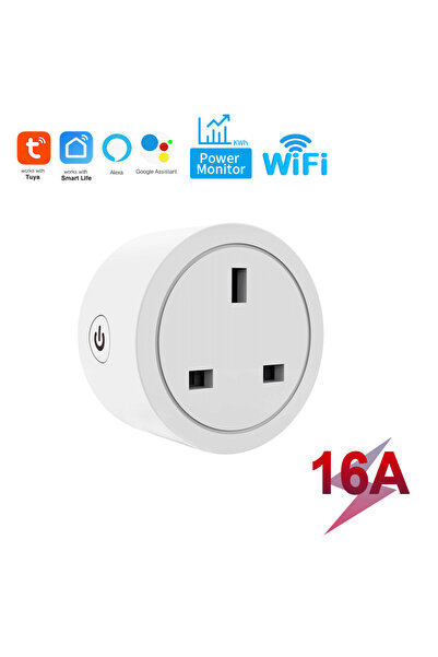 Choice1 100-240 فولت، المملكة المتحدة 3، 16 أمبير، مع طاقة، أبيض، TUYA 20 أمب...