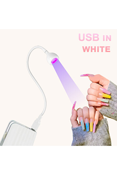 Choice1 مصباح LED محمول يعمل بمنفذ USB أبيض اللون، مزود بإضاءة فوق بنفسجية، ل...