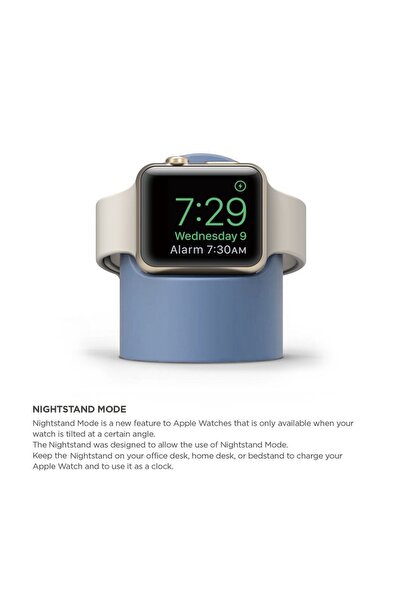 Choice3 حامل شاحن ساعة باللون الأزرق الفاتح لساعات iWatch Ultra/8/SE2/7/6/SE/...