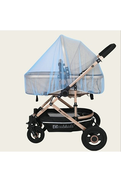Choice1 Blue Stroller Mosquito Net - Full Coverage, with Dense Mesh for Enhan...