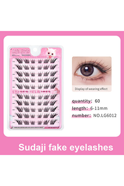 choice2 رموش صناعية LG6012 Life Girls، 10 صفوف، سعة كبيرة، بدون غراء، 6 أنماط...