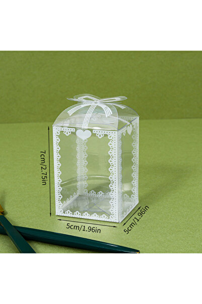 Choice1 10Pcs J24012091-D 10Pcs Transparent PVC Box Plastic Candy Favor Gift ...
