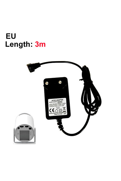 Choice EU 3m DITONG HY300pro projector 1.2/3m Original extended power adapter...