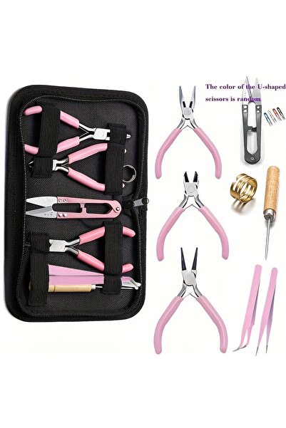 choice2 9 قطع - أدوات مجوهرات من الفولاذ المقاوم للصدأ الوردي لفتح وإغلاق حلق...