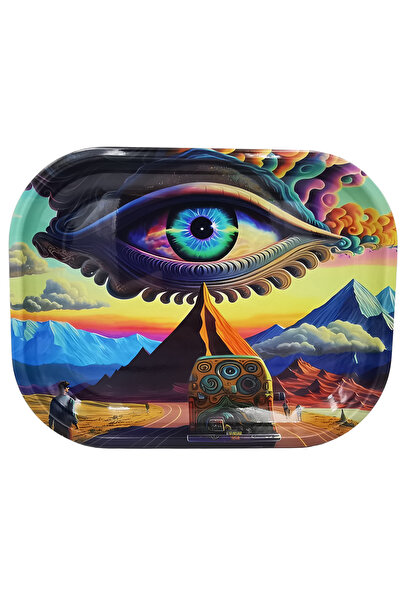 choice2 صينية لف سجائر معدنية مقاس 7 × 5.5 بوصة، مصنوعة من الصفيح، مناسبة للا...