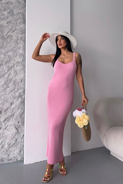 Auroveen Maxi Boy Strap Knitwear Dress Av3680