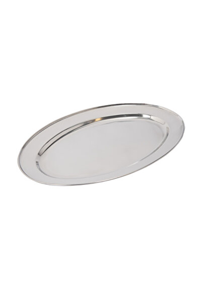Generic Multiple Sizes Indian Steel Serving Plate 35cm