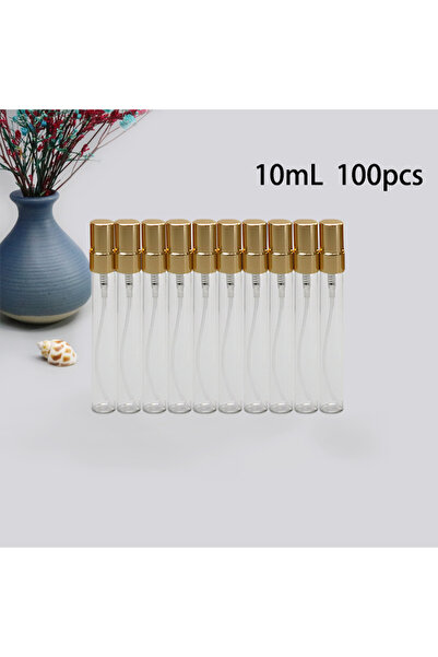 Choice4 بخاخ زجاجي قابل لإعادة التعبئة، 100 قطعة، سعة 10 مل، ذهبي، 100 قطعة، ...