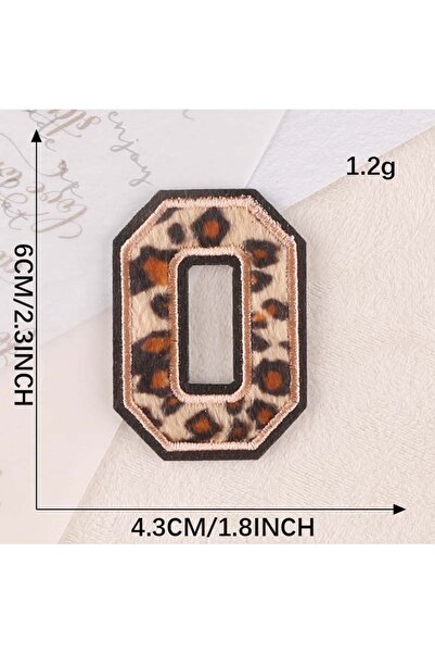 Choice16 O A~Z English Alphabet Letters Badge Patches,Leopard Print Applique ...