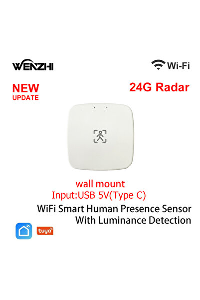 Choice4 Wall Wifi 24G ZigBee Wifi MmWave Human Presence Motion Sensor With Lu...