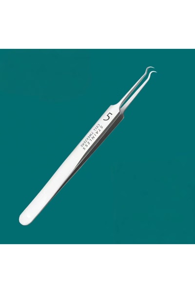 Choice3 Bent clip German Ultra-fine No. 5 Cell Pimples Blackhead Clip Tweezer...