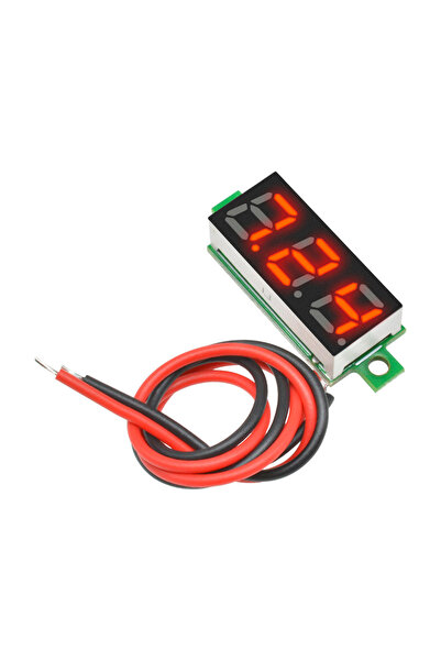 Choice1 مقياس فولتميتر رقمي LED أحمر اللون، 0.28 بوصة، يعمل بتيار مستمر، نطاق...