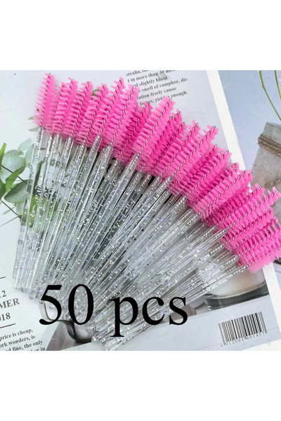 Choice4 ٥٠ قطعة من عصي الماسكارا الوردية، ٥٠ قطعة من أدوات وضع الحواجب، فرشاة...