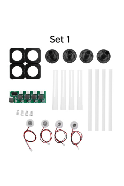 choice2 مجموعة واحدة من وحدة ترطيب رباعية الرش بدون مفتاح DC5V، بخاخ بالموجات...