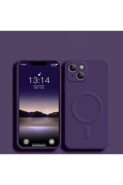 Choice51 جراب شحن لاسلكي مغناطيسي Magsafe لهاتف iPhone XR باللون البنفسجي الد...