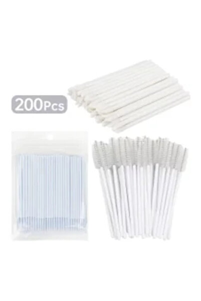Choice6 200pcs WHITE Special Eyelash Removal Brush 200pcs Micro Brush Eyelash...
