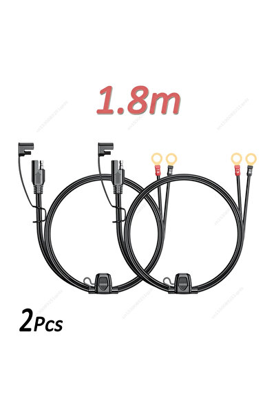 Choice3 كابل SAE بطول 1.8 متر (قطعتان) 0.6/1.8 متر مع موصل طرفي للفيوز، سلك ت...