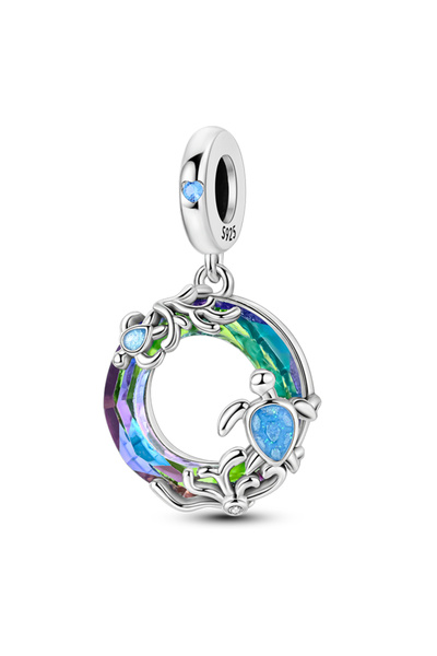 Choice87 KJC1156 Fashion 925 Sterling Silver Summer ean World Series Sea Turt...