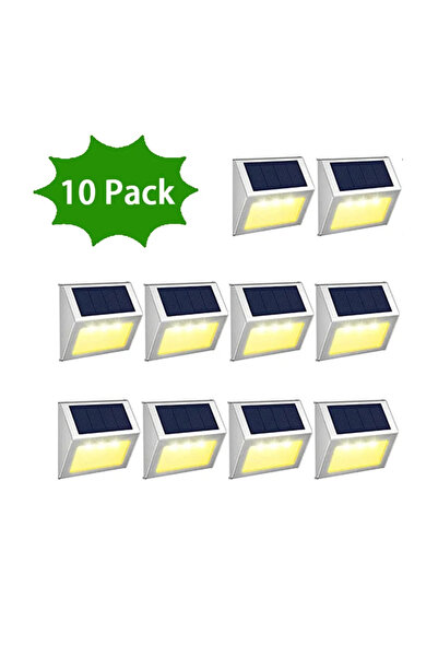 Choice8 Warm-10Pcs 1-12Pack Solar Powered LED Deck Lights LED Solar Lamp Outd...