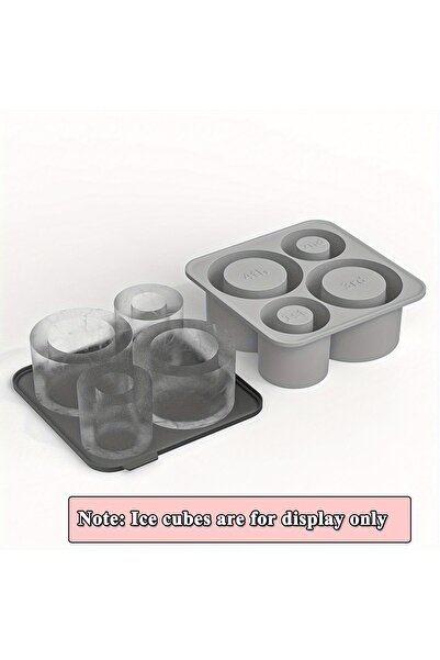 choice2 Gray Tumbler Ice Tray for 20oz 30oz 40oz Stanley Accessories 4Pcs Sil...
