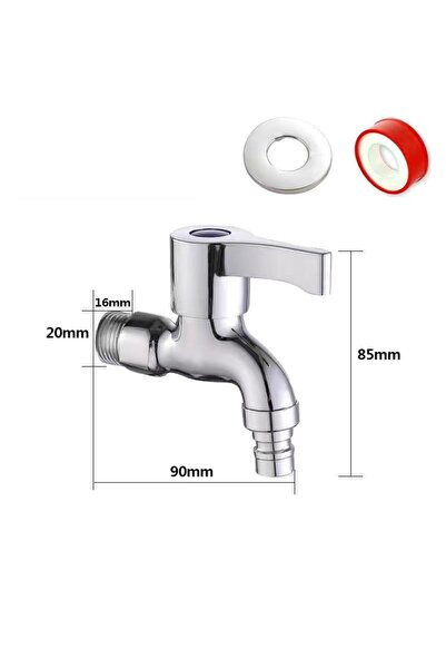 choice2 صنبور غسالة، صنبور نحاسي مزدوج الأطراف بأربعة نقاط توصيل، صنبور ممسحة...