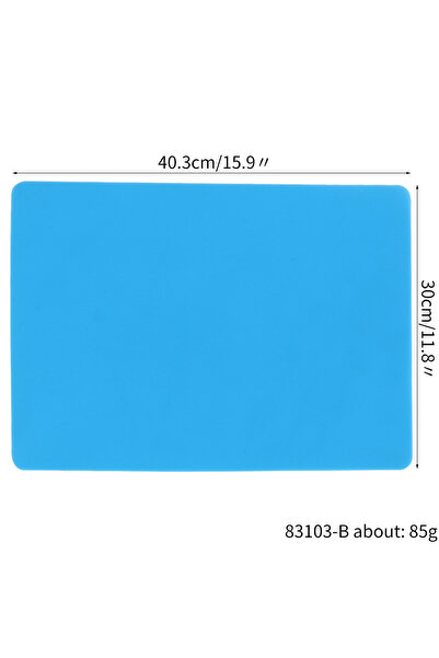 Choice5 واقي طاولة أزرق من السيليكون، مقاس 40×30 سم، مفرش طاولة فردي 40×60 سم...