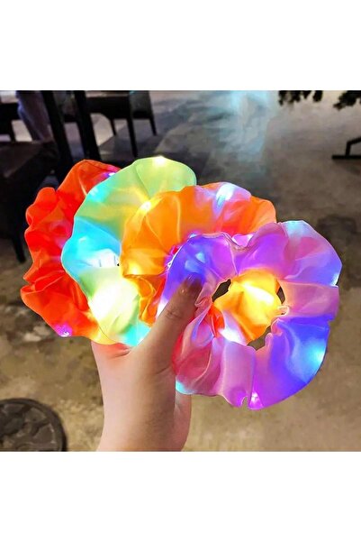 Choice7 10 قطع من ربطات الشعر المضيئة LED بألوان متنوعة، 10 قطع من ربطات الشع...