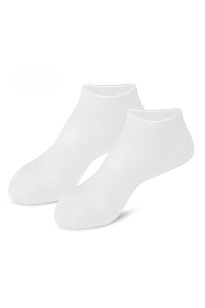 Choice3 White Moisturizing Foot Socks,Silicone Socks for Dry Cracked Feet Wom...