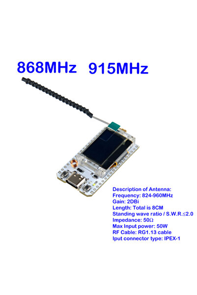 Choice3 هوائي 5، نطاق تردد 868-915 ميجاهرتز، لوحة تطوير ESP32 LoRa32 V3، نطاق...