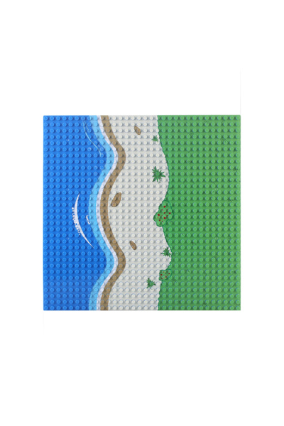 Choice1 تيار مستقيم، جزيئات صغيرة، 32 × 32 جزيئًا، أجزاء لوحة القاعدة مع عشب ...